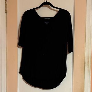 American Eagle Black Short Sleeve Top